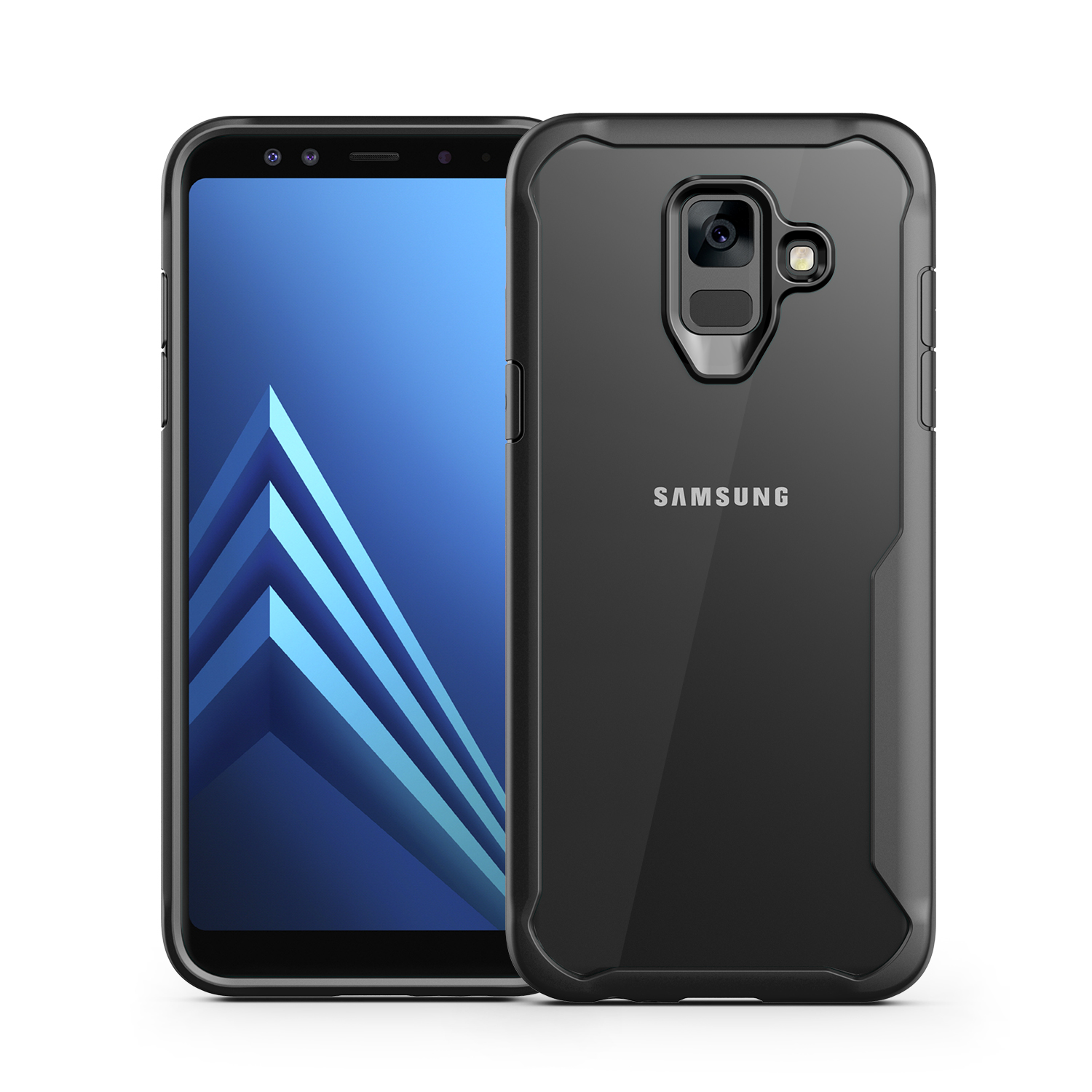 Bakeey-Airbag-Acrylic-Clear-TPU-Protective-Case-for-Samsung-Galaxy-A6A6-Plus-2018-1313857